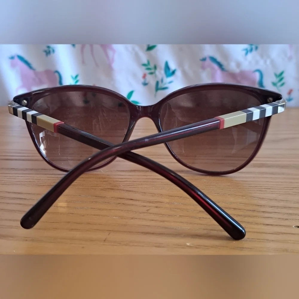 Burberry B4216 Burgundy & Mocha Nova Cat Eye Glasses Sunglasses Reading Frames